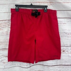Orvis Trout Bum Packsaddle Shorts Mens‎ Medium Red Cotton Outdoor Casual NEW